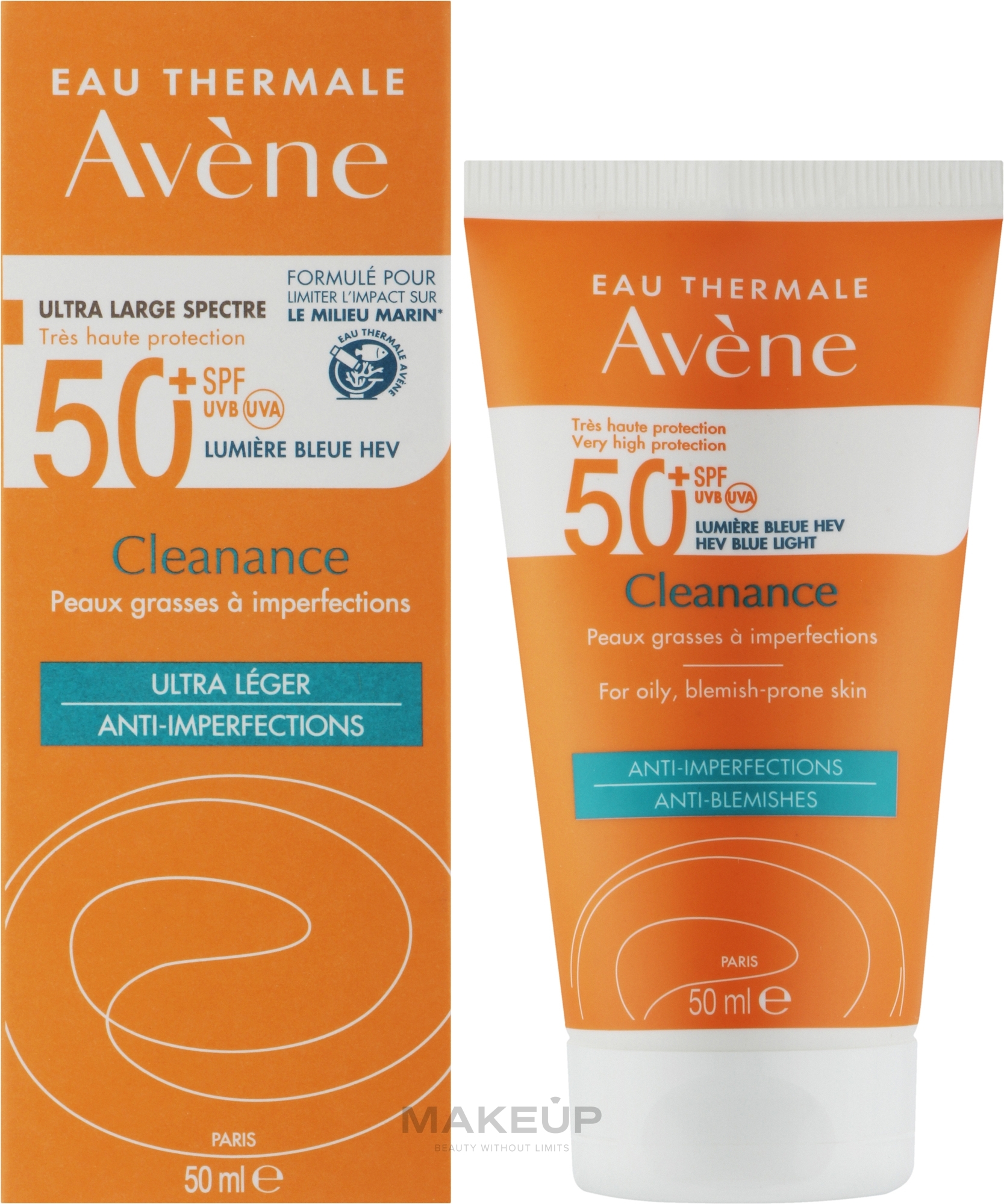 Krem przeciwsłoneczny do skóry problematycznej - Avene Solaires Cleanance Sun Care SPF 50+ — Zdjęcie 50 ml