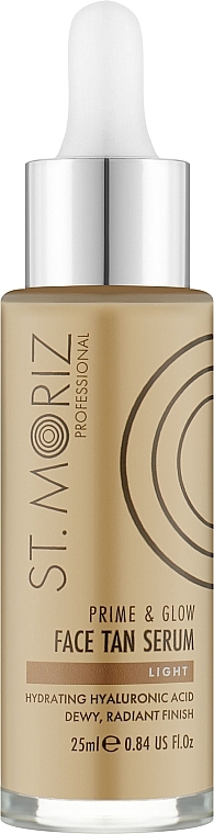 Brązujące serum do twarzy z efektem glow - St.Moriz Professional Prime&Glow Serum — Zdjęcie N1