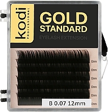 Kup Sztuczne rzęsy Gold Standard B 0.07 (6 rzędów: 12 mm) - Kodi Professional