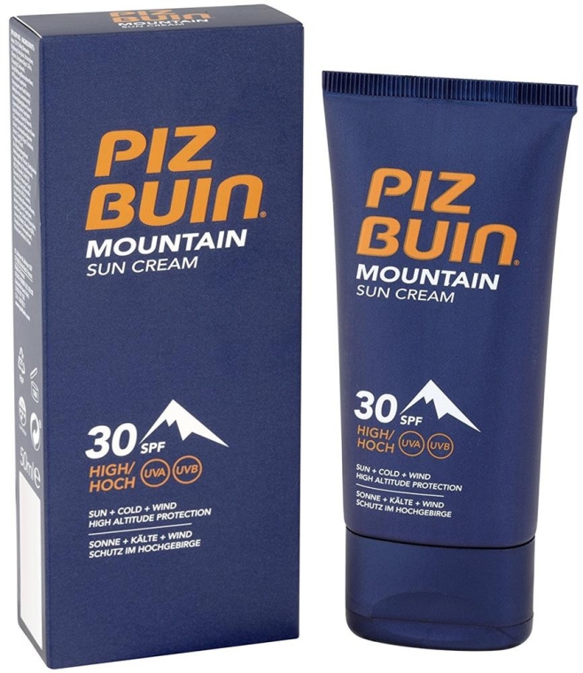 Ochronny krem do twarzy - Piz Buin Mountain Sun Cream SPF30 — Zdjęcie N1