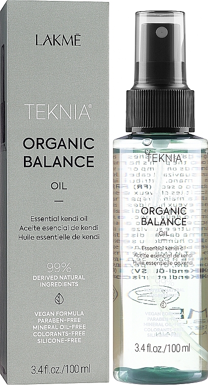 PRZECENA! Organiczny olejek kendi do włosów i ciała - Lakmé Teknia Organic Balance Oil * — Zdjęcie N2