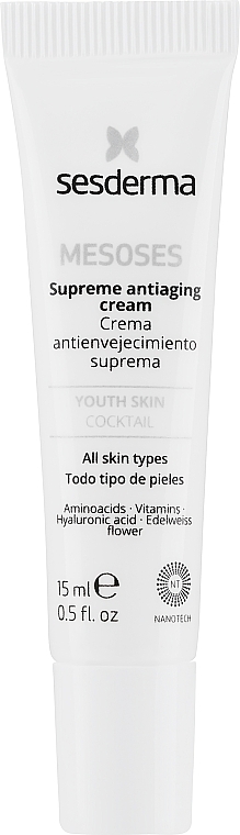 Przeciwstarzeniowy krem do twarzy - SesDerma Laboratories Mesoses Supreme Antiaging Cream — Zdjęcie N4