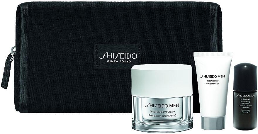 Zestaw - Shiseido Men Holiday Kit (f/cr/50ml + cleanser/30ml + f/conc/10ml) — Zdjęcie N2