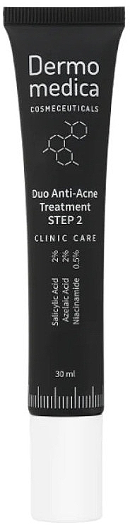 Maska salicylowo-niacynamidowa do leczenia trądziku - Dermomedica Duo Anti-Acne Treatment Step 2 — Zdjęcie N1