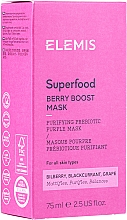 Matująca prebiotyczna maska do twarzy - Elemis Superfood Berry Boost Mask — Zdjęcie N2