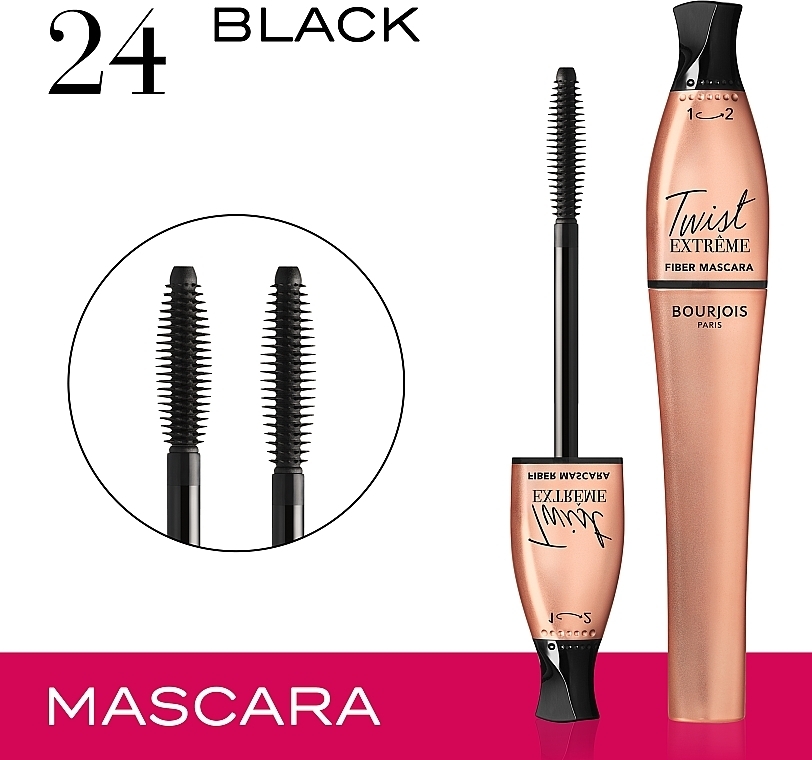 Tusz do rzęs - Bourjois Fiber Mascara Twist Up Extreme Volume — Zdjęcie N5