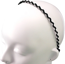PREZENT! Opaska do włosów czarna, falowana - Lolita Accessories — Zdjęcie N2