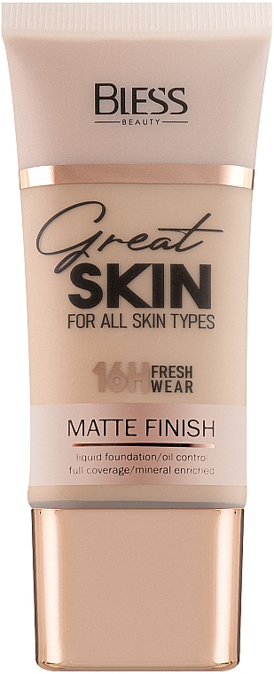 Podkład matujący - Bless Beauty Matte Finish Great Skin