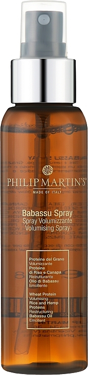 Spray zwiększający objętość włosów - Philip Martin's Babassu Spray — Zdjęcie N1
