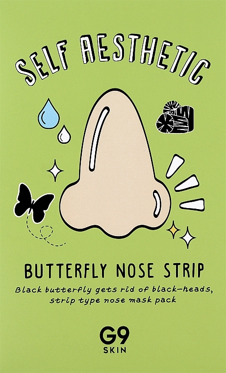 Plaster oczyszczający na nos - G9Skin Self Aesthetic Butterfly Nose Strip — Zdjęcie N1