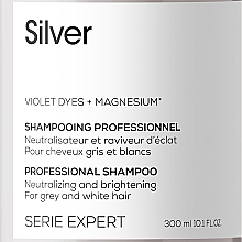 Rozjaśniający szampon do włosów siwych - L'Oreal Professionnel Serie Expert Magnesium Silver Shampoo — Zdjęcie N3