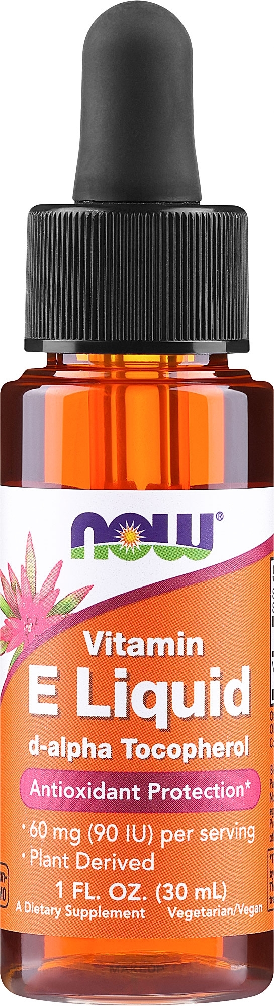 Płynna witamina E - Now Foods Vitamin E Liquid — Zdjęcie 30 ml