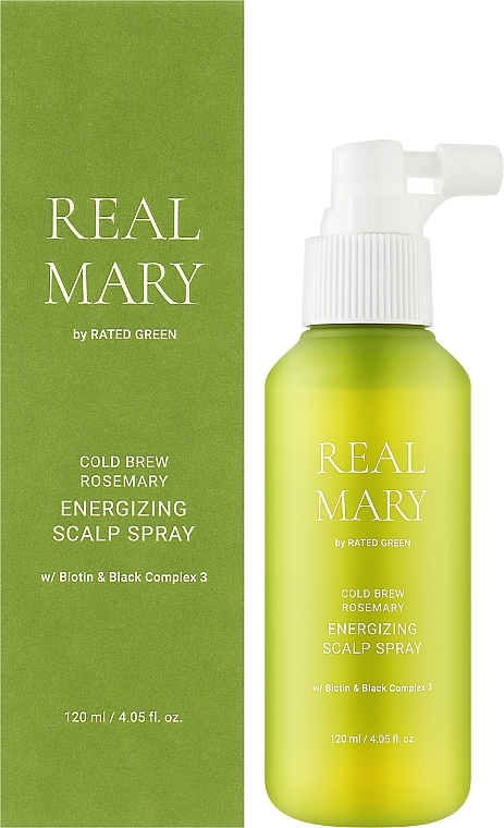 Energetyzujący spray do skóry głowy na bazie zimnego naparu z rozmarynu - Rated Green Real Mary Energizing Scalp Spray — Zdjęcie N2