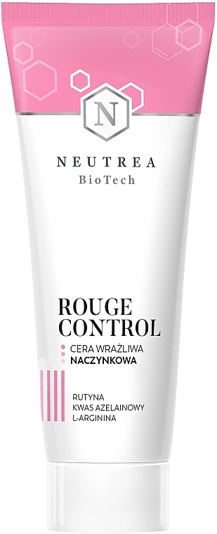 Krem łagodzący do cery wrażliwej i naczynkowej - Neutrea BioTech Rouge Control Cream — Zdjęcie N1