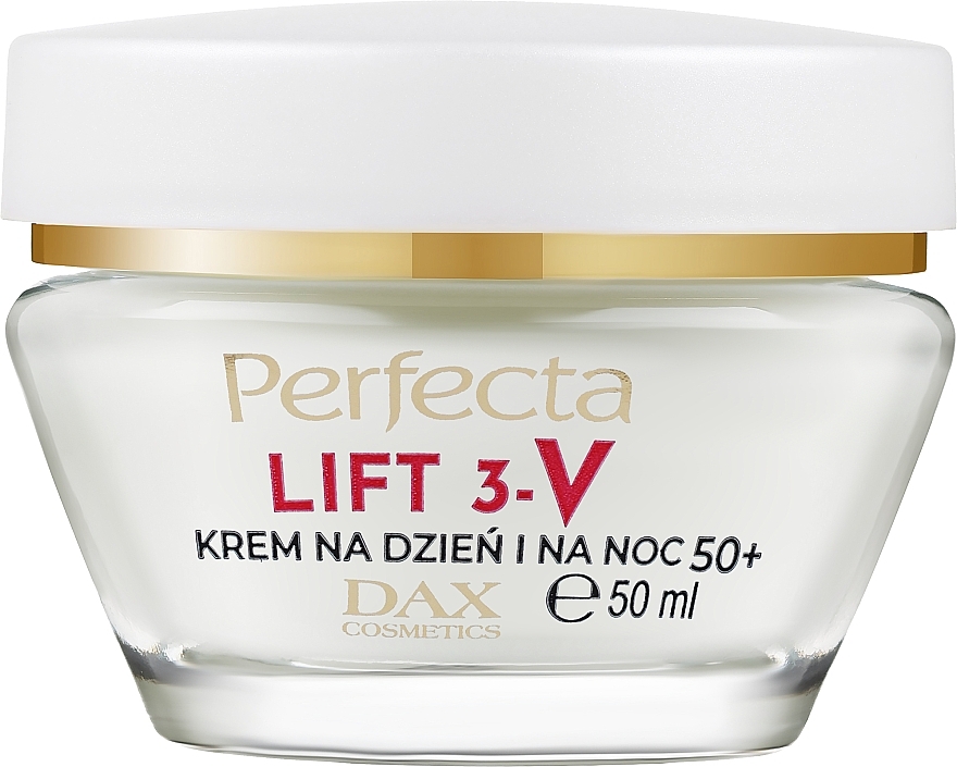 Uniwersalny krem do twarzy na dzień i na noc 50+ - Perfecta Lift 3-V 3% Trio-V-Lift Complex 50+ — Zdjęcie N1