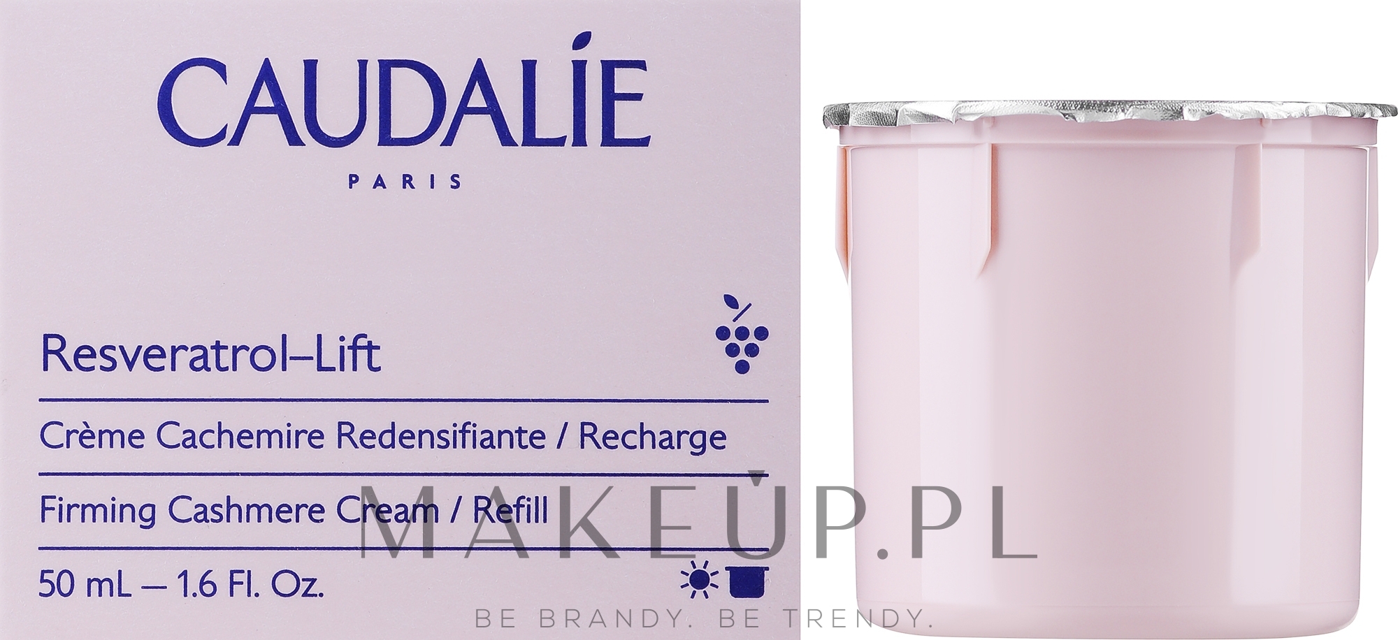 Krem do twarzy - Caudalie Resveratrol Lift Firming Cashmere Cream Refill (wymienny wkład) — Zdjęcie 50 ml