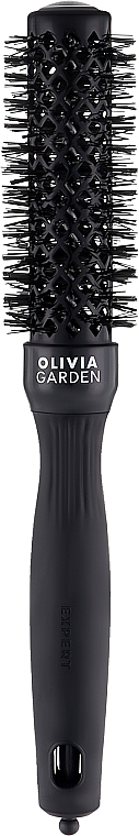 Szczotka termiczna 25 mm - Olivia Garden Expert Blowout Shine Black — Zdjęcie N1