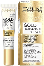 Krem-żel ujędrniający pod oczy i na powieki 30+/40+ - Eveline Cosmetics Gold Revita Expert — Zdjęcie N1