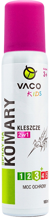 Spray na komary i kleszcze dla dzieci - Vaco Kids — Zdjęcie N1