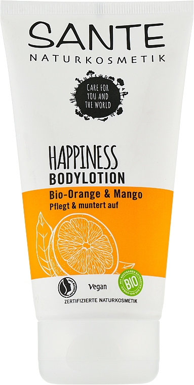 Bio balsam do ciała Pomarańcza i Mango - Sante Happiness Orange & Mango Body Lotion — Zdjęcie N1