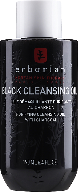 Oczyszczający olejek detoksykujący do twarzy z węglem - Erborian Black Cleansing Oil — Zdjęcie N1
