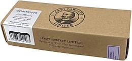 Zestaw - Captain Fawcett Moustache Wax & Folding Pocket Moustache Comb (CF.87T) (wax/15ml + comb/1pc)  — Zdjęcie N1