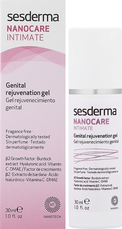 Odmładzający żel do okolic intymnych - SesDerma Laboratories Nanocare Genital Rejuvenation Gel — Zdjęcie N2