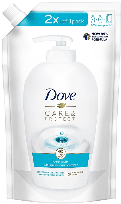 	Mydło w płynie do rąk - Dove Care & Protect Hand Wash (uzupełnienie) — Zdjęcie N1