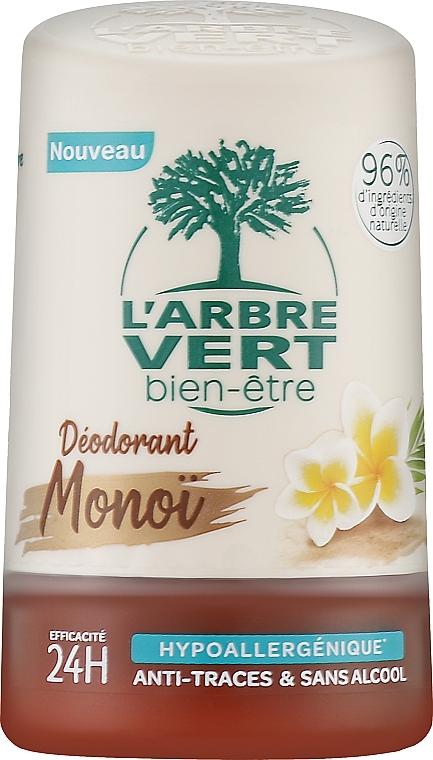 Dezodorant z olejem kokosowym - L'Arbre Vert Monoi Deodorant — Zdjęcie N1