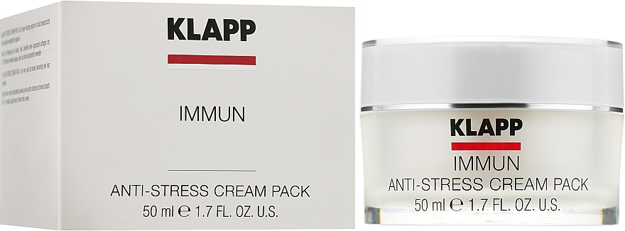 Antystresowa kremowa maseczka do twarzy - Klapp Immun Anti-Stress Cream Pack — Zdjęcie N2