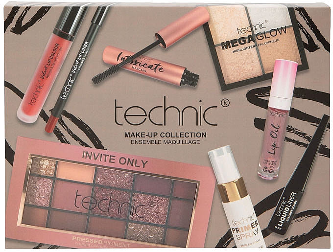 Zestaw, 8 produktów - Technic Cosmetics Makeup Collection — Zdjęcie N1