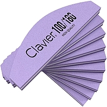 Mini buffer do paznokci 100/180, fioletowy - Clavier — Zdjęcie N1