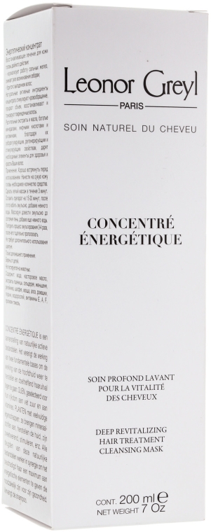 Głęboko rewitalizująca myjąca maska do włosów - Leonor Greyl Concentre Energetique