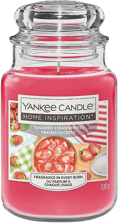 Świeca zapachowa w słoiku - Yankee Candle Home Inspiration Sugared Strawberries — Zdjęcie N2