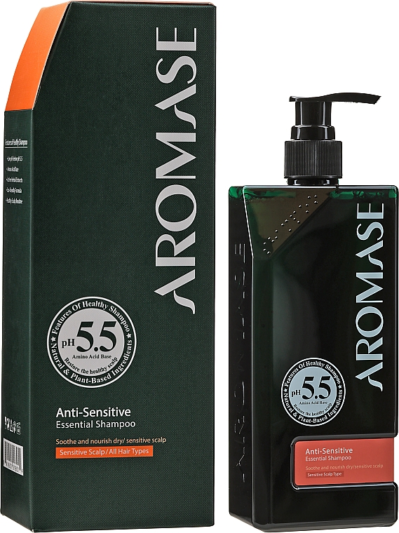Szampon do suchej i wrażliwej skóry głowy - Aromase Anti-Dry And Sensitive Essential Shampoo — Zdjęcie N4