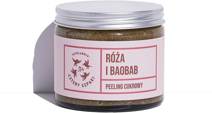 Peeling do ciała Róża i baobab - Cztery Szpaki — Zdjęcie N1