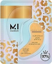 Kup Hydrożelowe plastry na oczy - Marion Golden Glow Hydrogel Eye Pads Argan Q10 Coenzyme