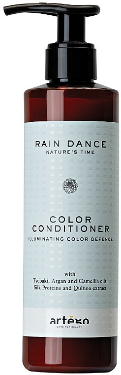 Bio odżywka chroniąca kolor do włosów farbowanych i z pasemkami Granat i jagody Acai - Artego Rain Dance Color Conditioner — Zdjęcie N1