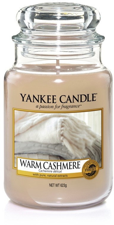 Świeca zapachowa w słoiku - Yankee Candle Warm Cashmere