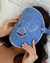 Ręcznik kompresyjny do zabiegów kosmetycznych, niebieski Towel Mask - MAKEUP Facial Spa Cold & Hot Compress Blue — Zdjęcie N4