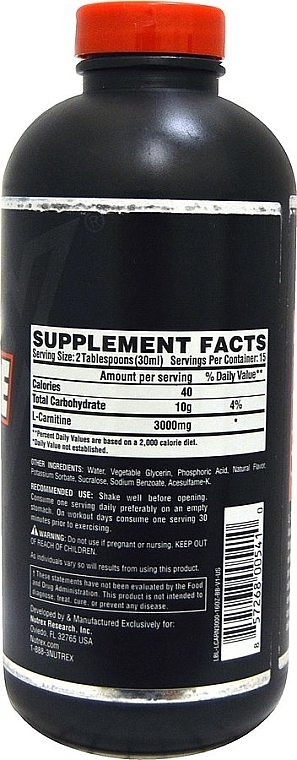 Karnityna w płynie - Nutrex Research Liquid Carnitine Green Apple 3000 — Zdjęcie N2