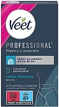 Plastry z woskiem do depilacji strefy bikini o zapachu bławatka - Veet Easy-Gel — Zdjęcie N1