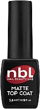 Matowy top do paznokci - Jerden NBL Nail Beauty Lab Rubber Top Coat — Zdjęcie N1