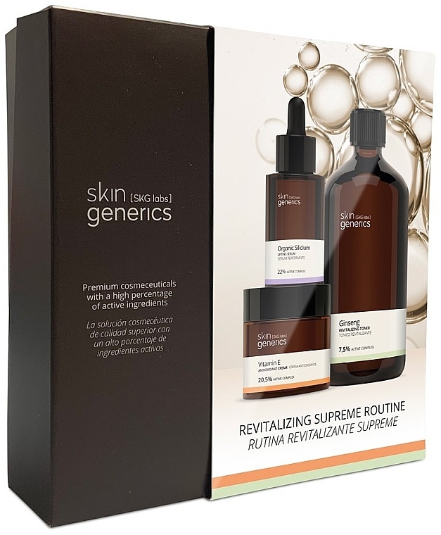 Zestaw - Skin Generics Revitalizing Supreme Routine (cr/50ml + serum/30ml + tonic/250/ml) — Zdjęcie N1