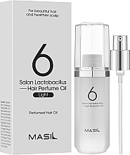 Perfumowany olejek wygładzający włosy - Masil Salon Lactobacillus Hair Perfume Oil Light — Zdjęcie N2