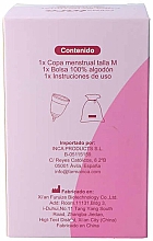 Kubeczek menstruacyjny, średni, różowy - Inca Farma Menstrual Cup Medium — Zdjęcie N3