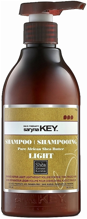 Lekki szampon regenerujący - Saryna Key Light Pure African Shea Butter Shampoo
