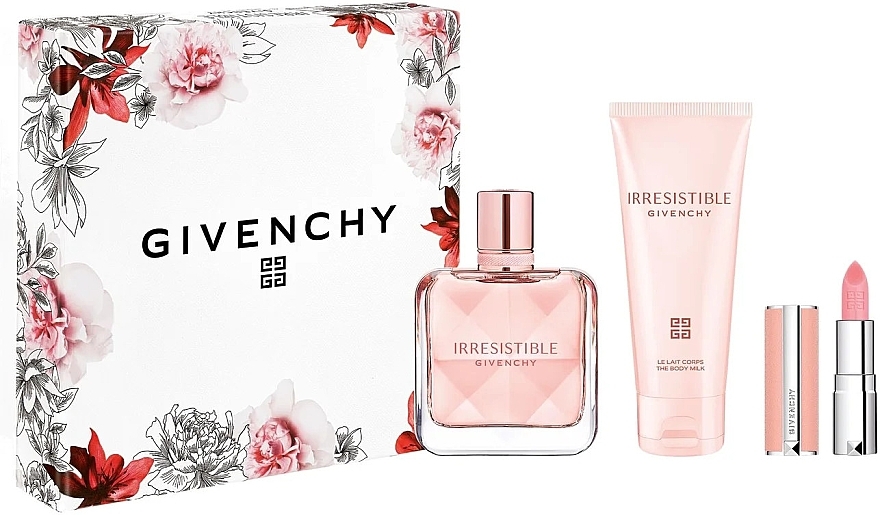 Givenchy Irresistible Givenchy - Zestaw (edp/50ml + b/lot/75ml + lipstick/1.5g) — Zdjęcie N1