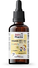 Suplement diety dla całej rodziny Witamina D3 + K2, krople - ZeinPharma Vitamin D3 + K2 Family Drops — Zdjęcie N2