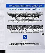 Nawilżający wielowarstwowy hydro krem do twarzy - Charmine Rose Hydrocream Ha-Urea 5% (próbka) — Zdjęcie N2